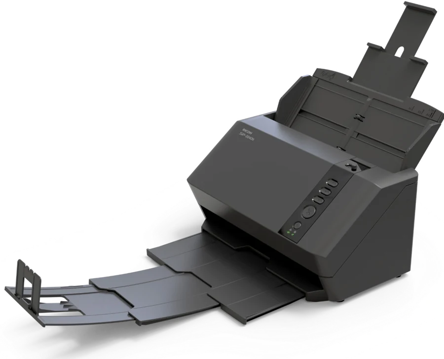 Ricoh SP-2240N A4 document scanner on an office desk