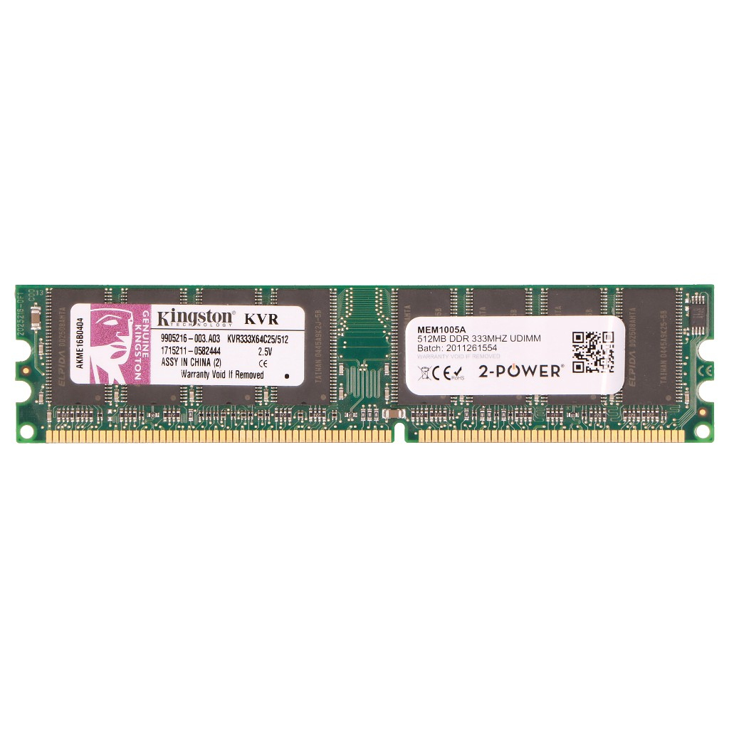 2-Power 2-Power Memory RAM - 0.512GB