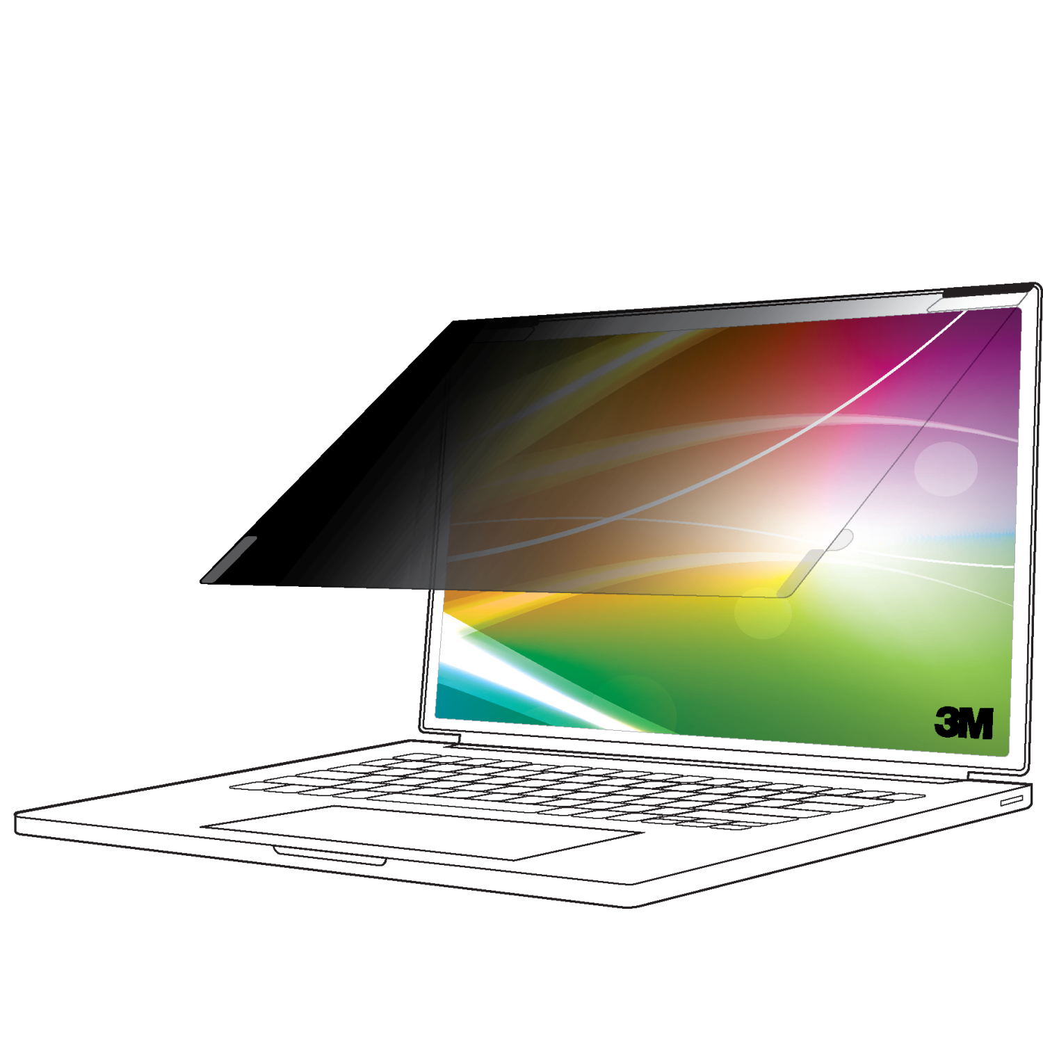 3M M1-M2 Display Privacy Filters - Black