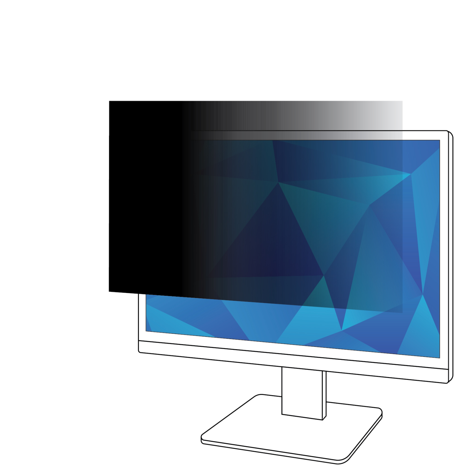 3M PF220W1B Display Privacy Filters - Black