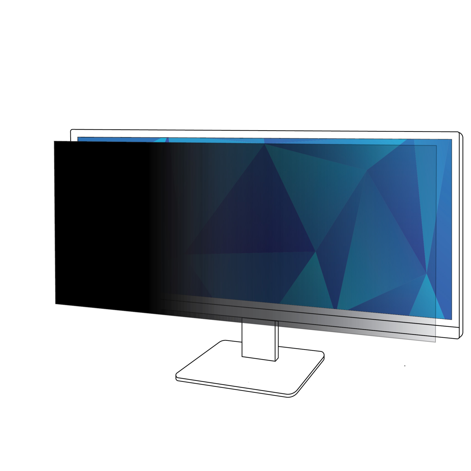3M 29in Display Privacy Filters - Black