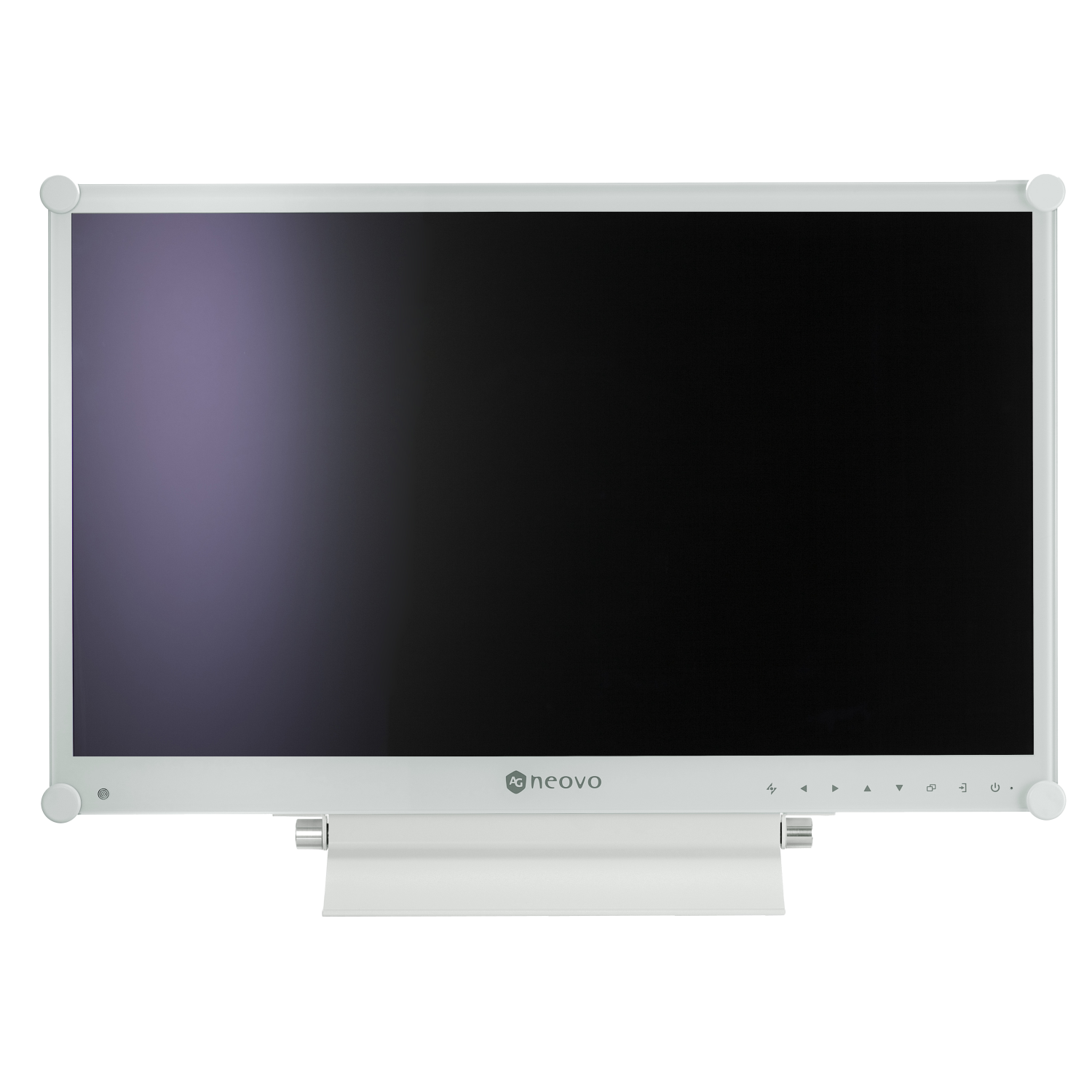 AG Neovo 24" LED Widescreen VGA/HDMI/DP/DVI Metal case Hard Glass White Monitor with DC 12v Medical Grade PSU