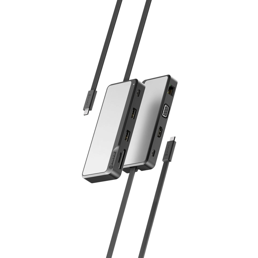 ALOGIC 8-in-1 Laptop Docks & Port Replicators - Grey