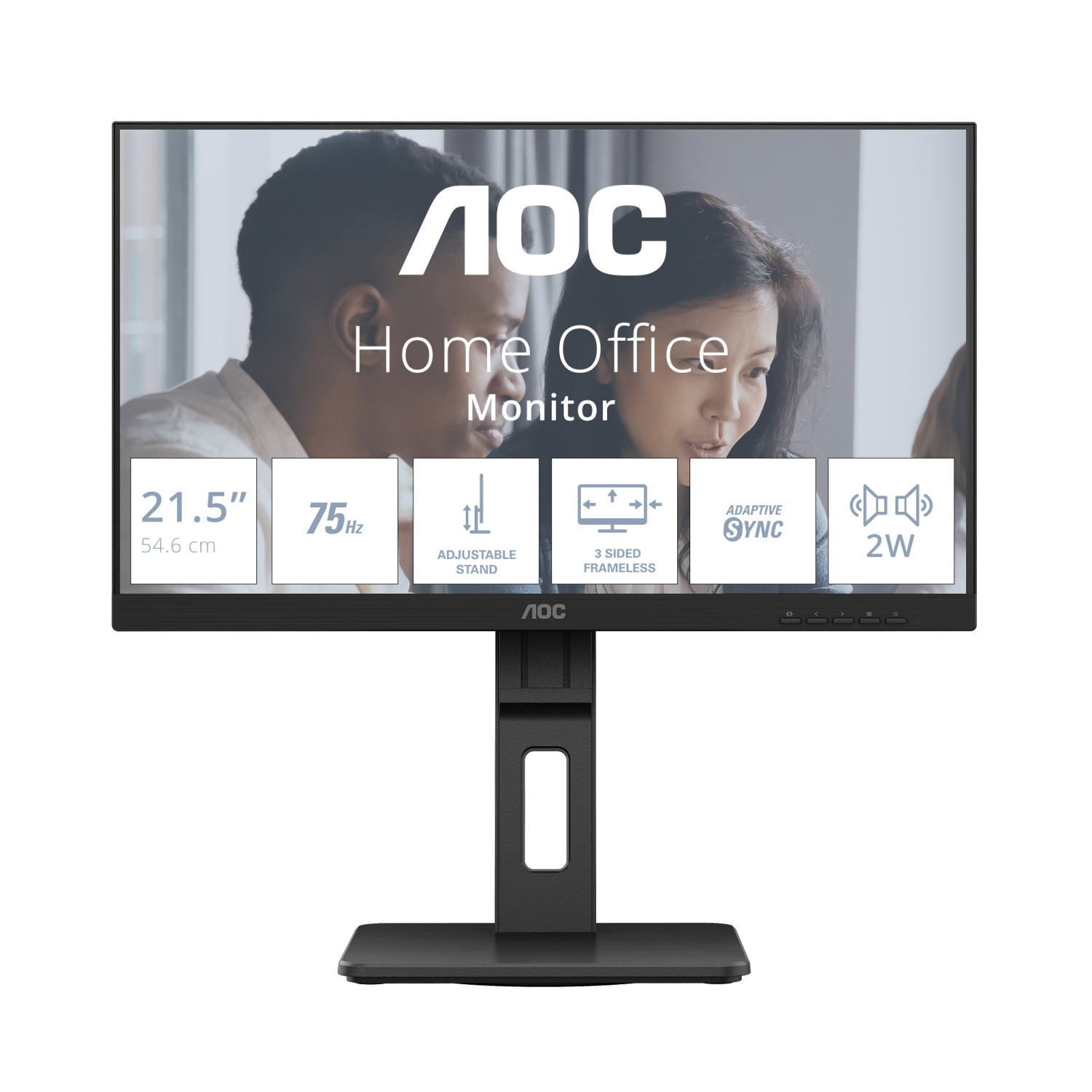 AOC 22E2UMF Computer Monitors - 21.5 Inches - Black
