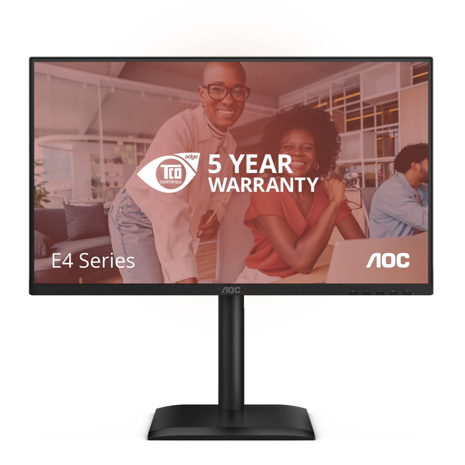 AOC 24E4CV Computer Monitors - 23.8 Inches - Black