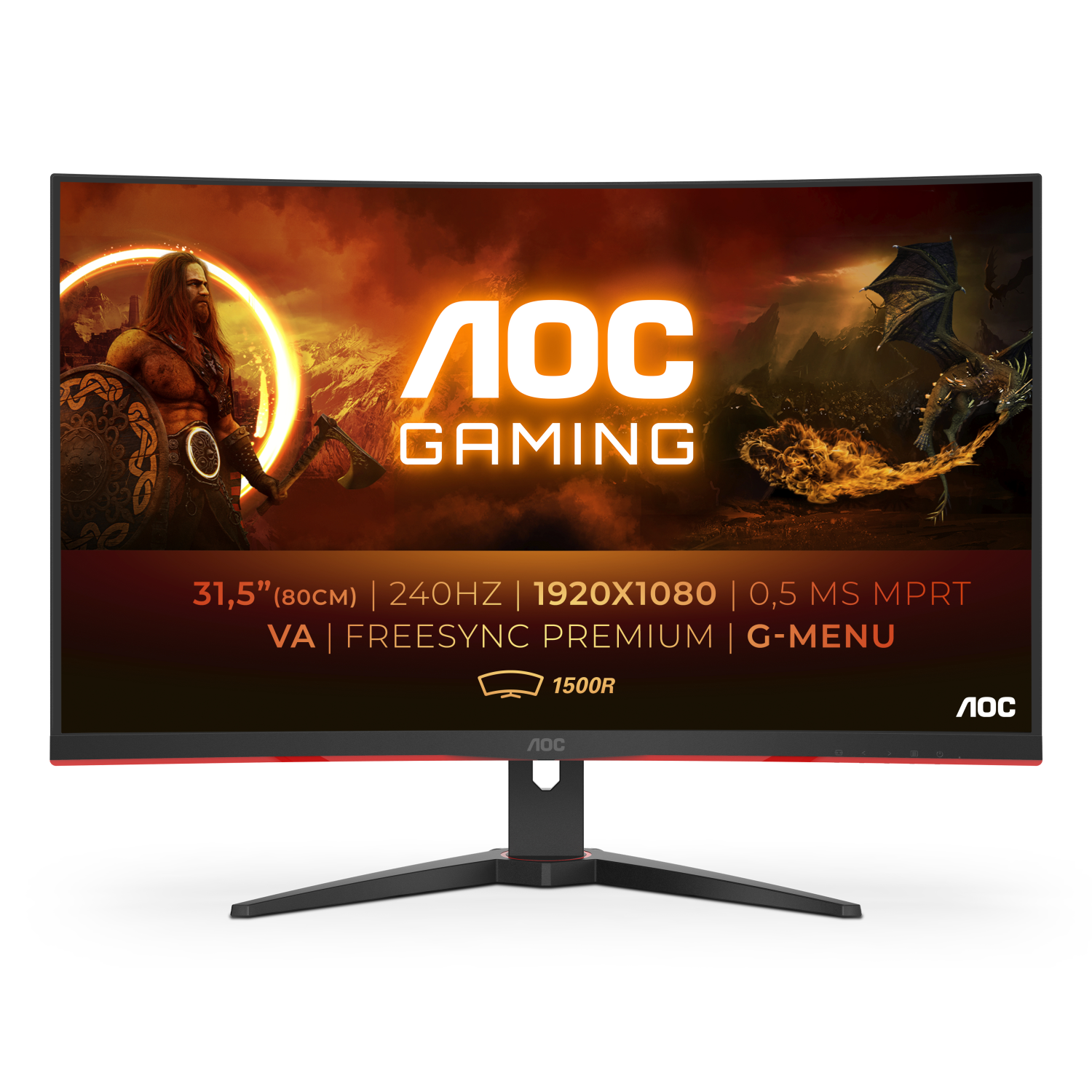 AOC C32G2ZE Computer Monitors - 31.5 Inches - Multi