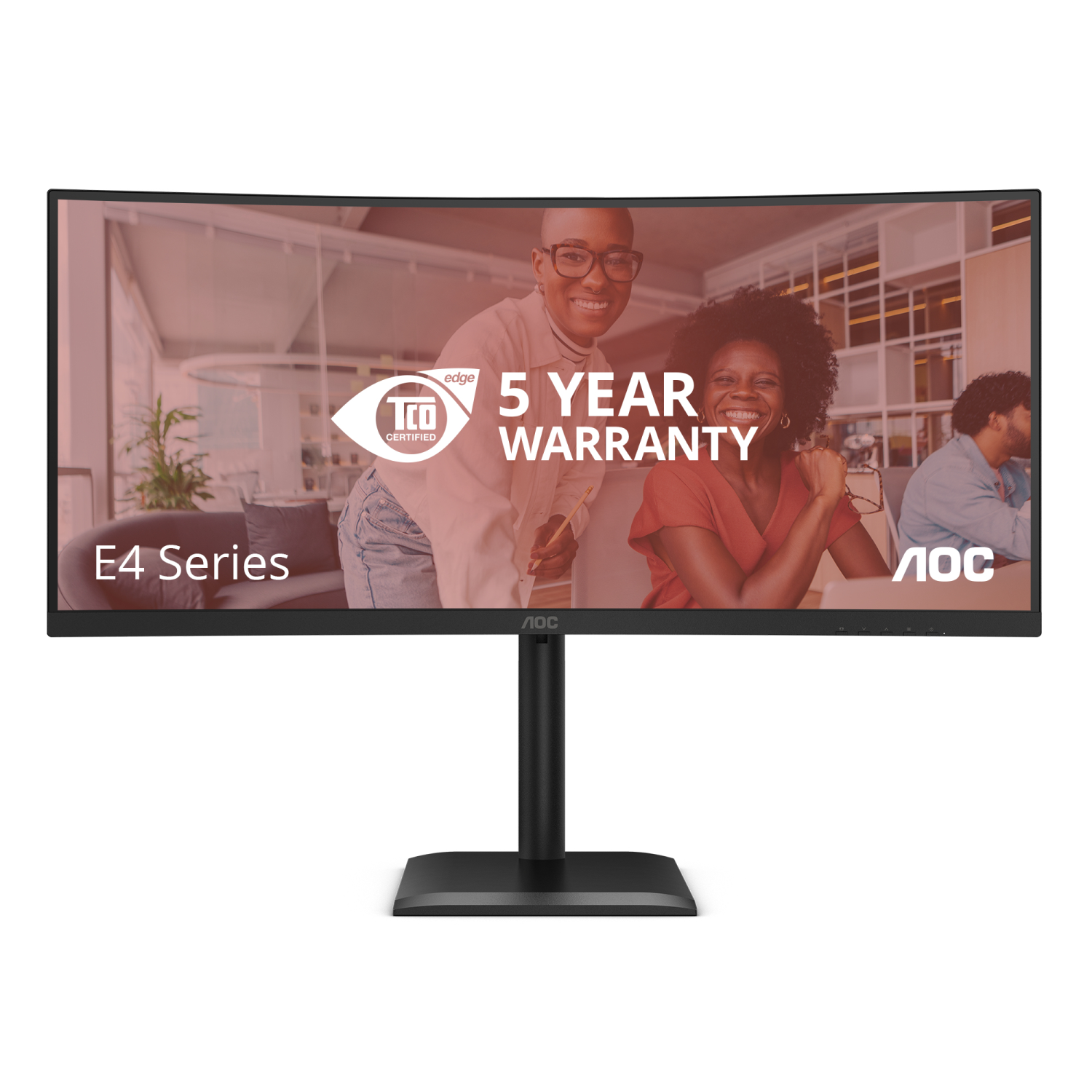 AOC CU34E4CV Computer Monitors - 34 Inches - Black