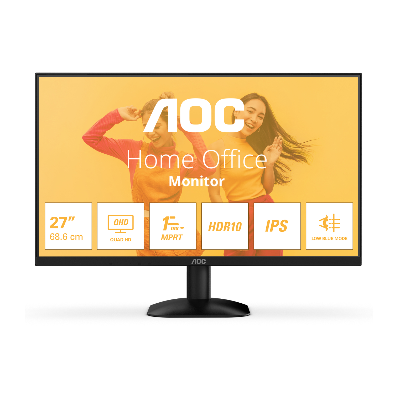 AOC Q27B35E Computer Monitors - 27 Inches - Black