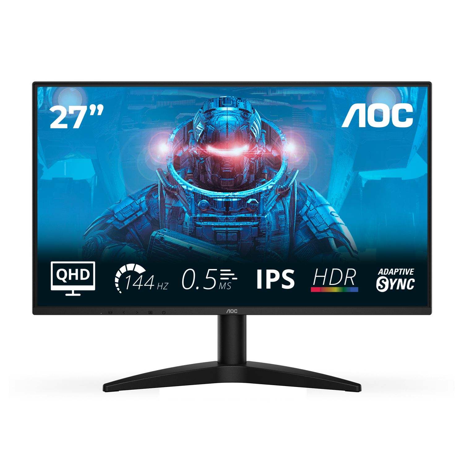AOC 144Hz Computer Monitors - 27 Inches - Black