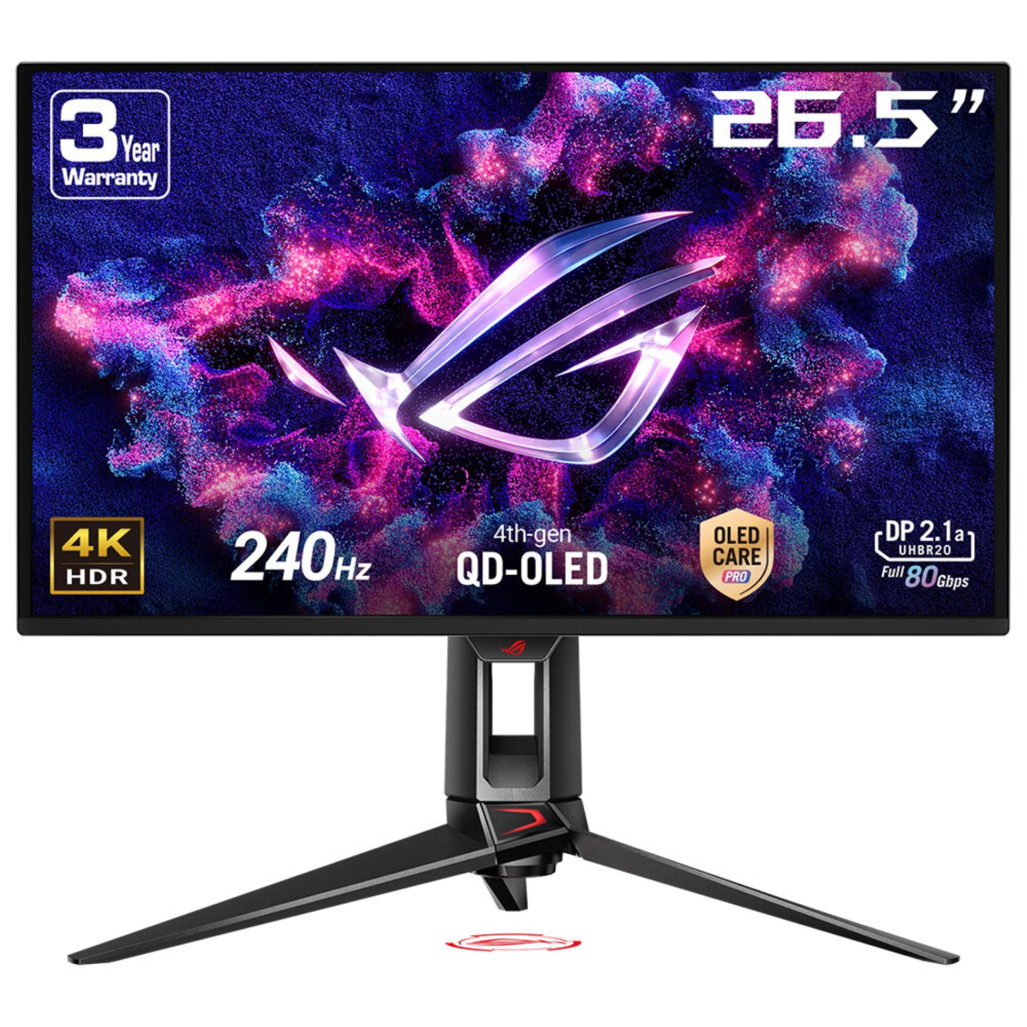 ASUS PG27UCDM Computer Monitors - 26.5 Inches - Black