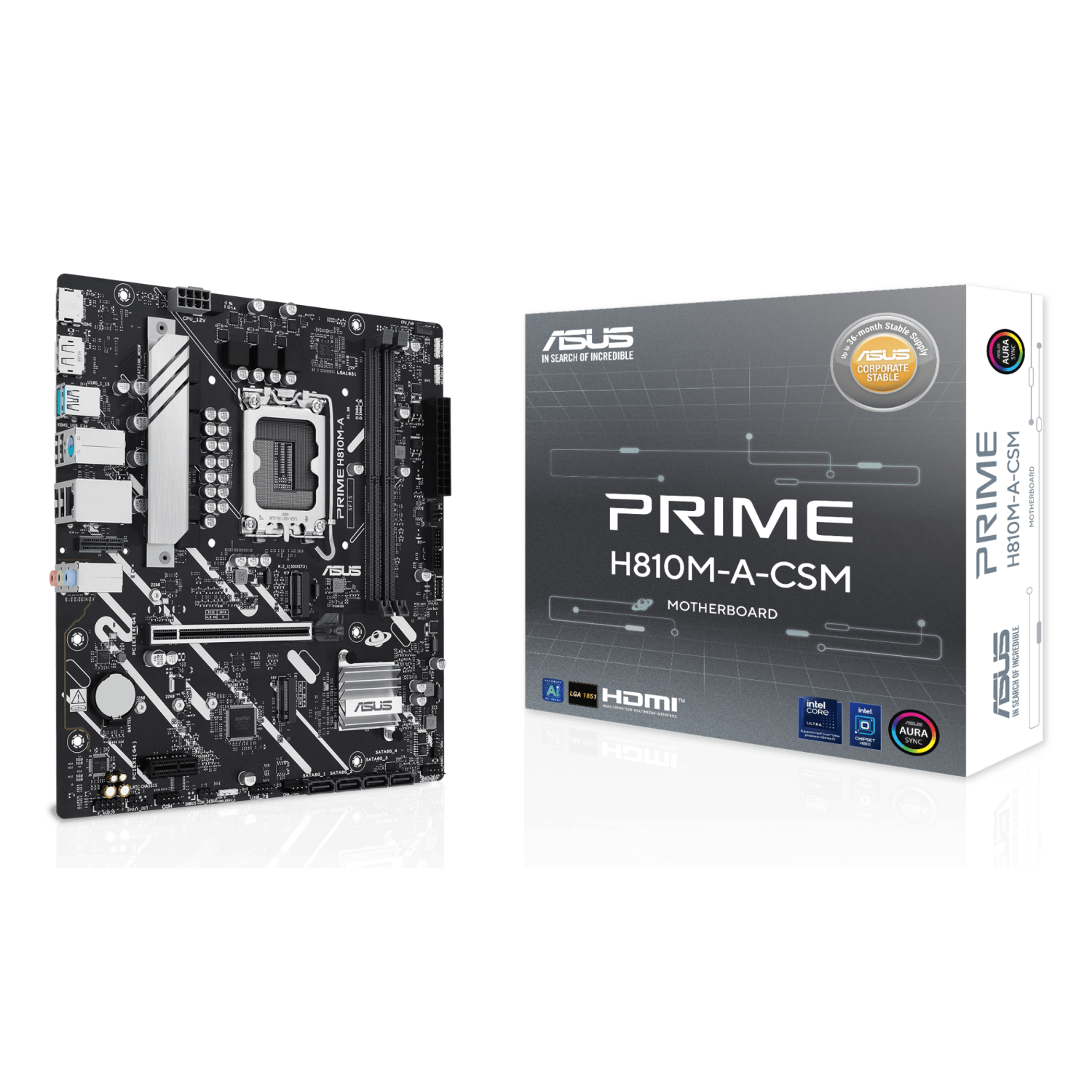 ASUS H810M-A-CSM Motherboards - Black