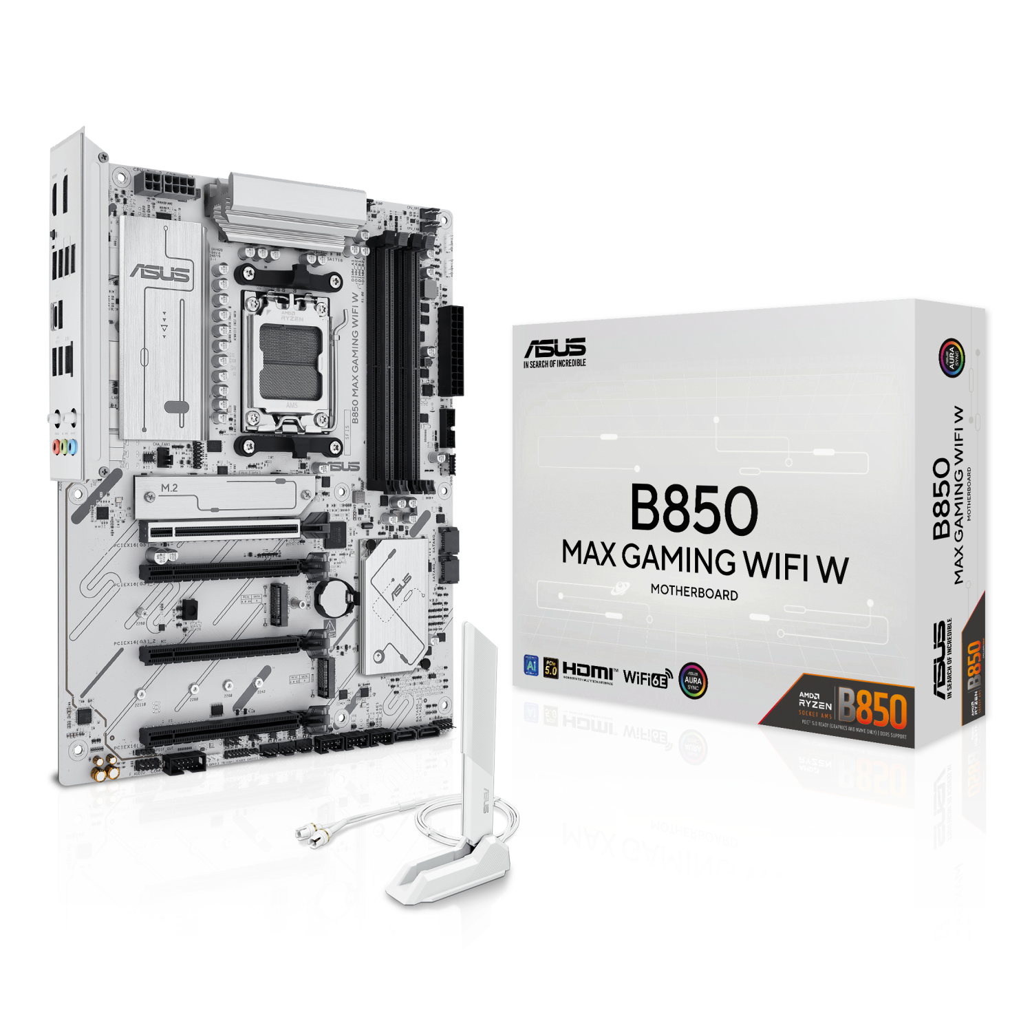 ASUS B850 Motherboards - White