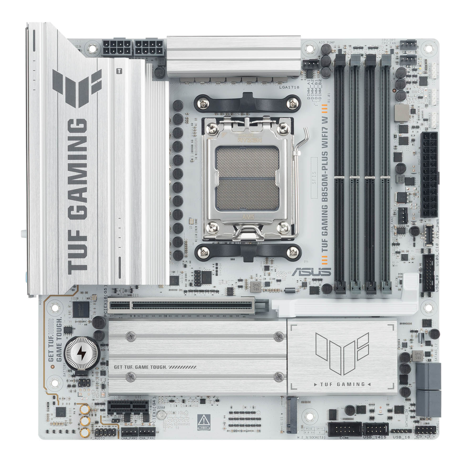 ASUS B850M-PLUS Motherboards - White