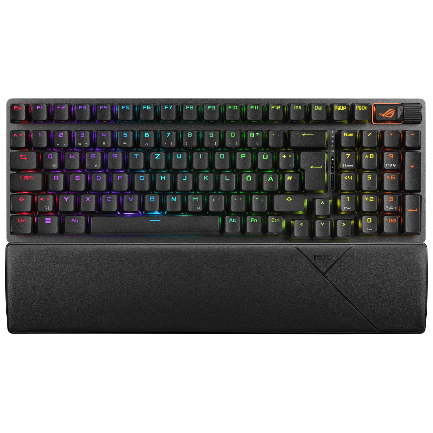 ASUS ROG STRIX SCOPE II 96 Wireless Mechanical RGB Gaming Keyboard, 96% Layout, Streamer Hotkeys, Multifunction Controls, Sound-Dampening
