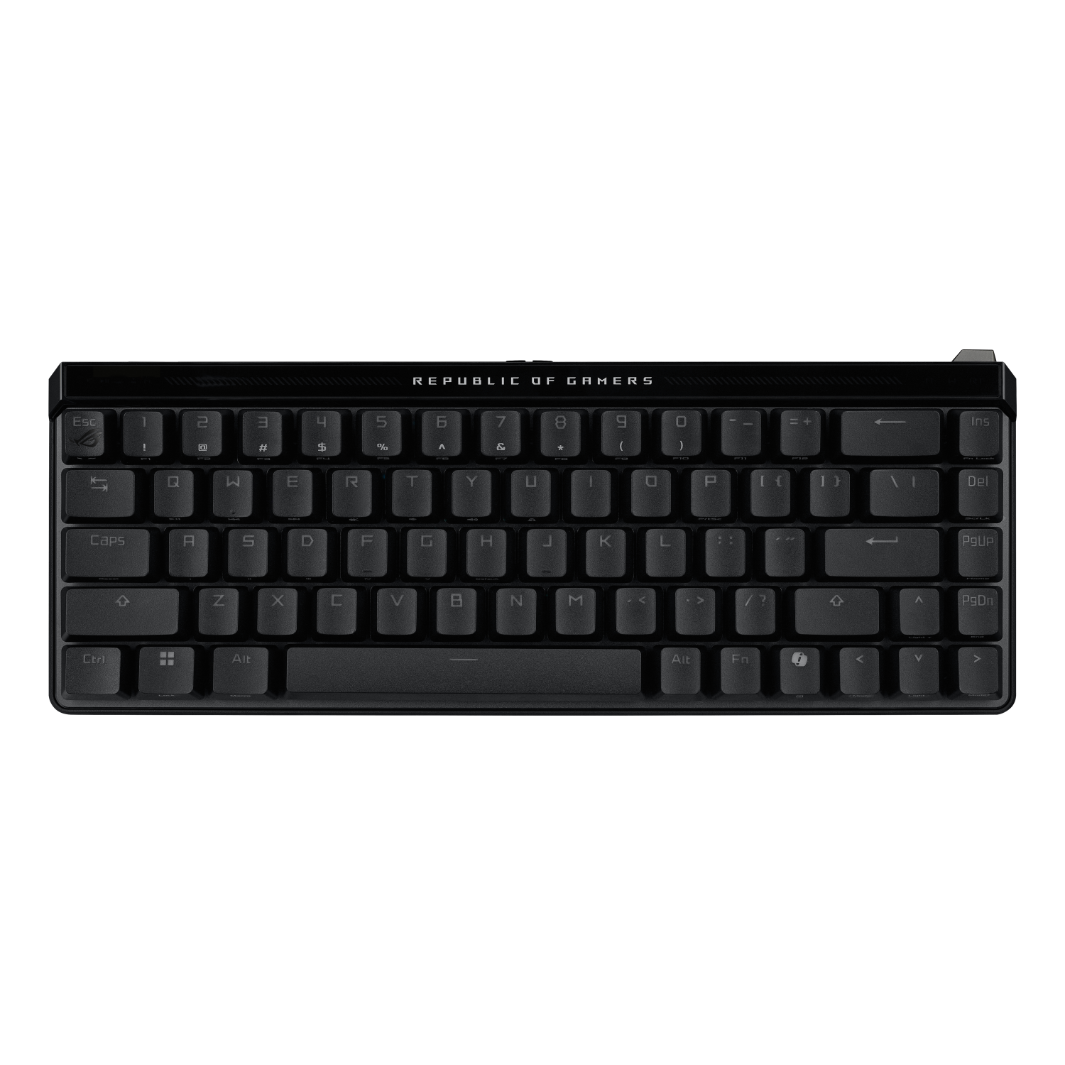 ASUS ROG FALCHION ACE HFX Compact 65% Analog RGB Gaming Keyboard, Wired (Dual USB-C), ROG HFX Magnetic Switches, Rapid Trigger, Touch Panel