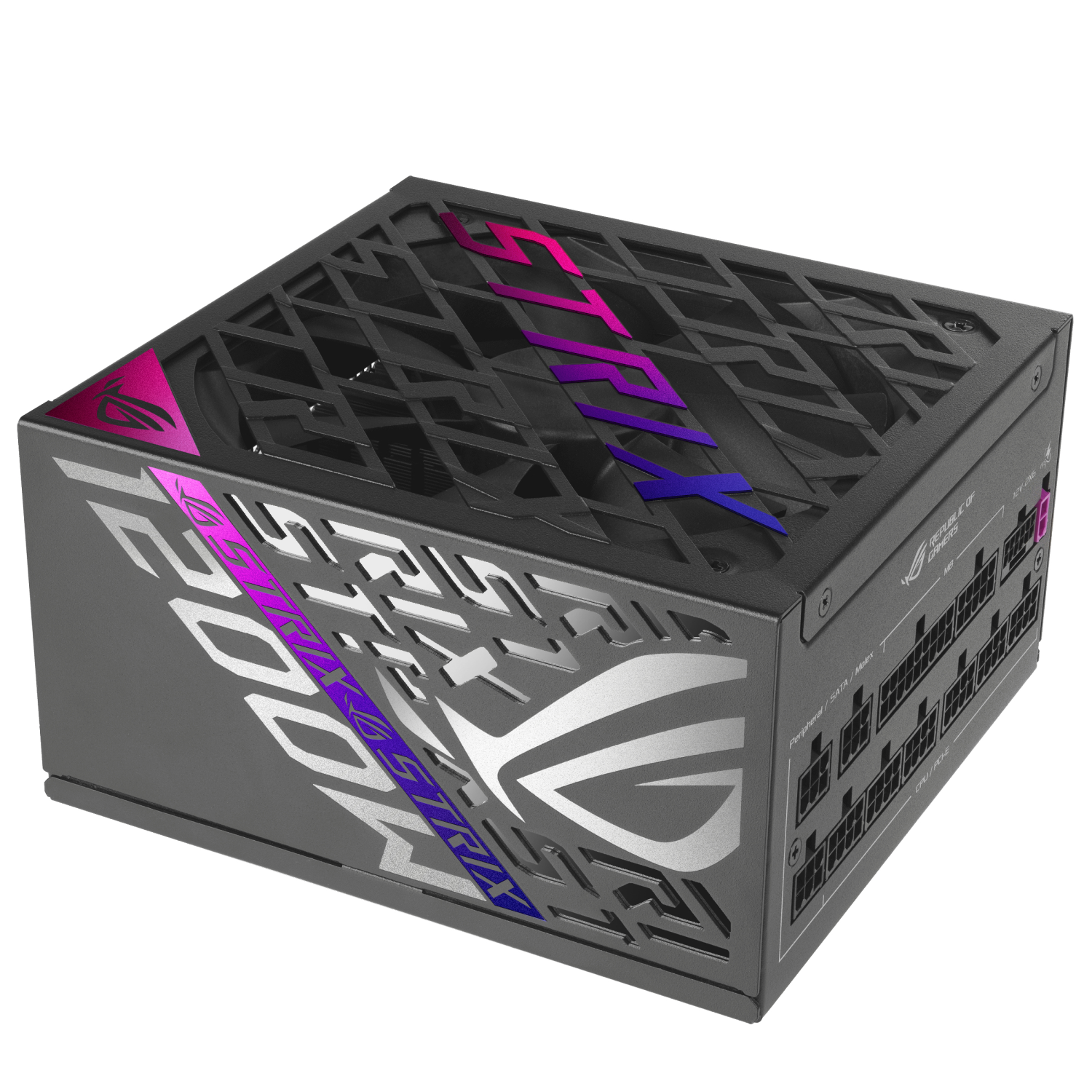 ASUS ROG Strix 1200W Platinum PSU, Fully Modular, 80+ Platinum, ATX 31, PCIe 5.0, GaN MOSFET, Intelligent Voltage Stabilizer