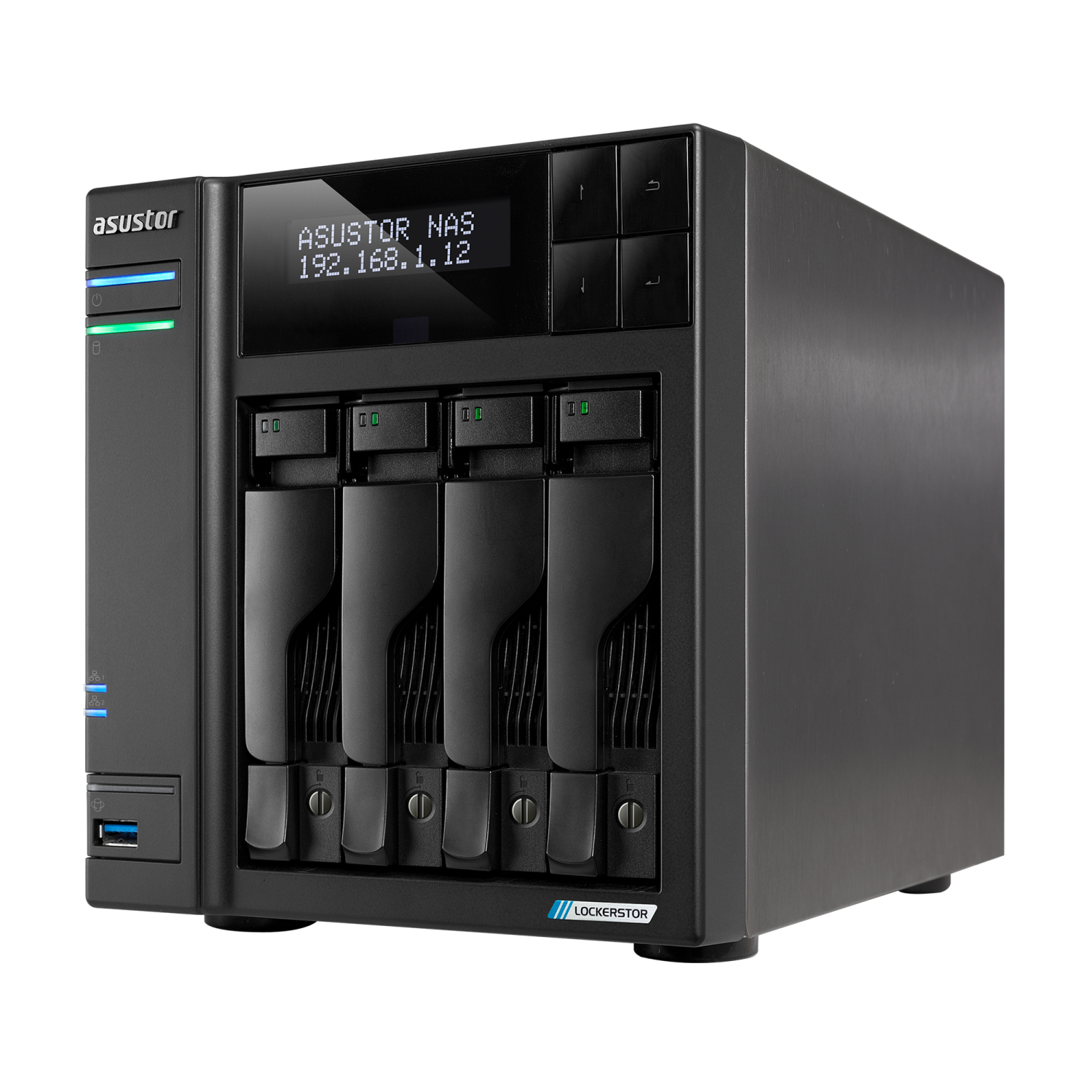ASUSTOR AS6704T NAS & Storage Servers - 4GB - Black