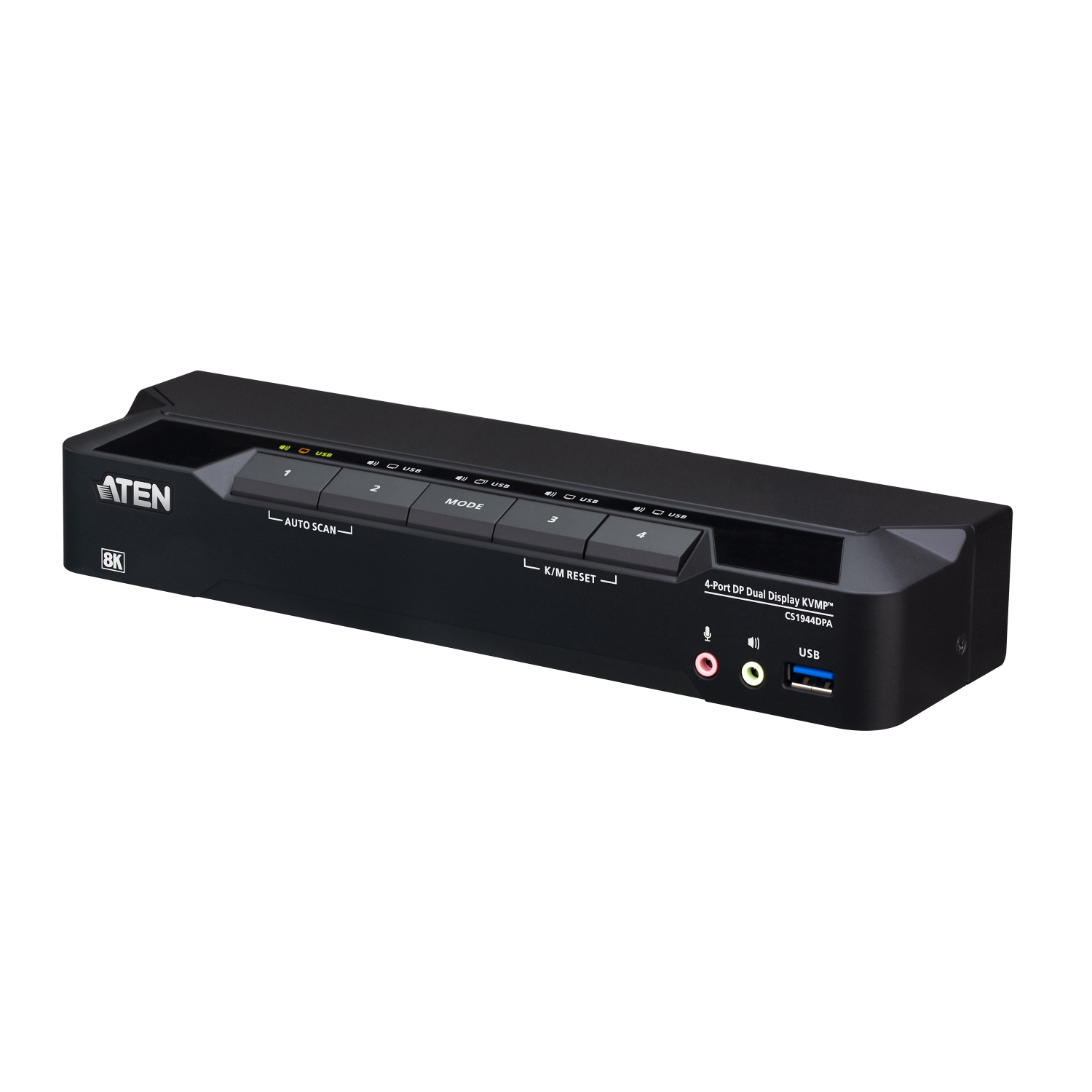 ATEN 4 Port 8K USB 3.0 Dual Display KVMP Swit