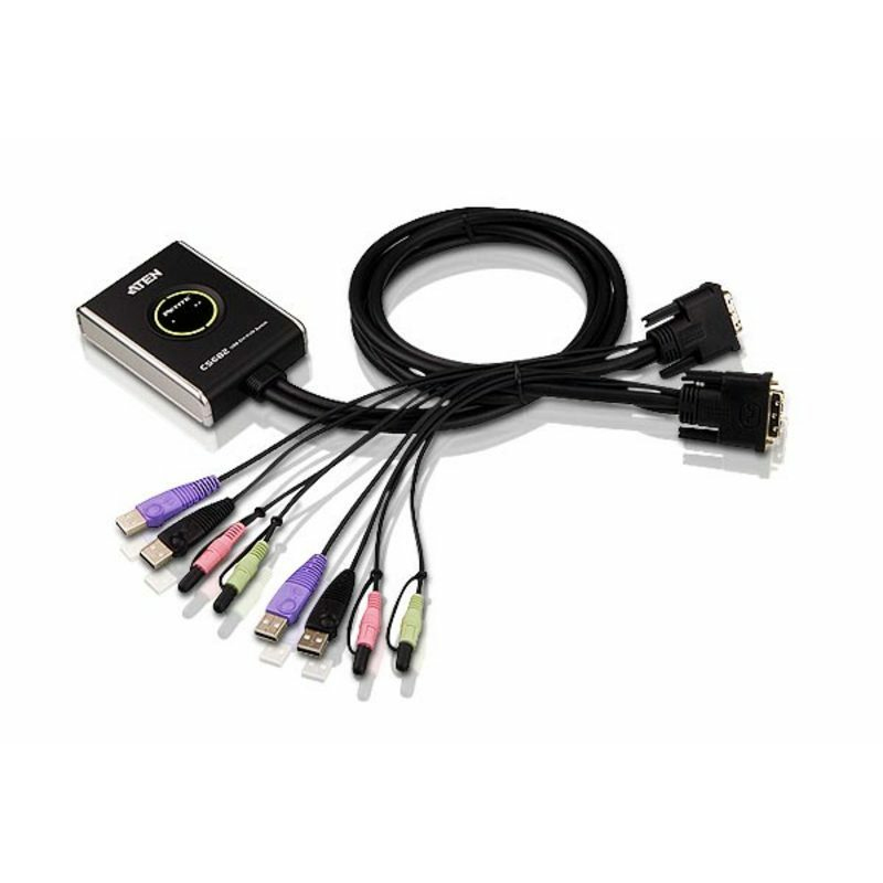 ATEN 2-Port KVM Switches - Black