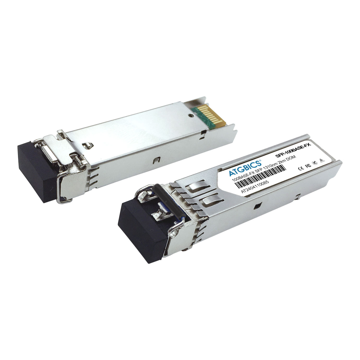 ATGBICS 100Base-FX Network Transceiver Modules - Silver