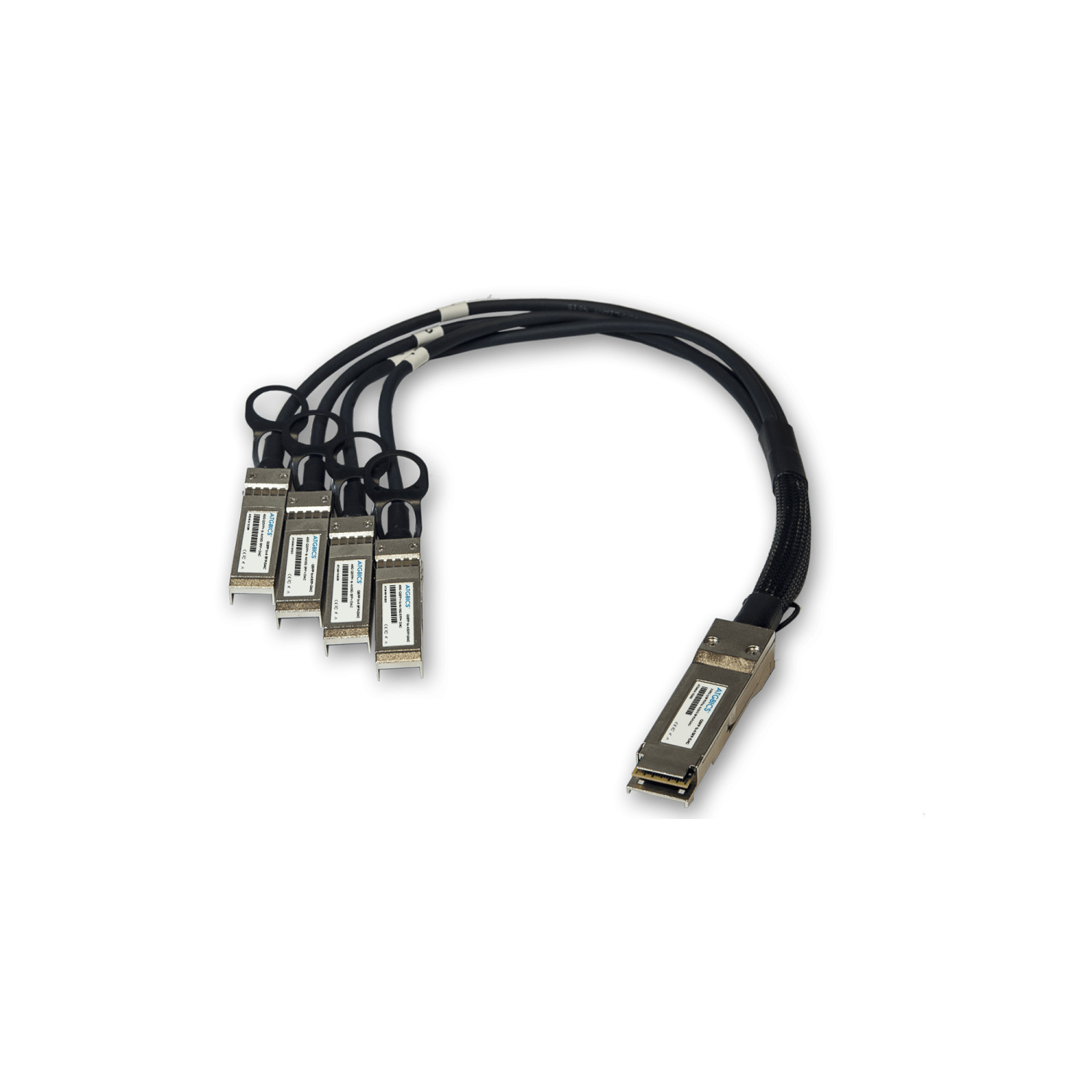 ATGBICS QFX-QSFP-DACBO-3M Fibre Optic Cables - Black