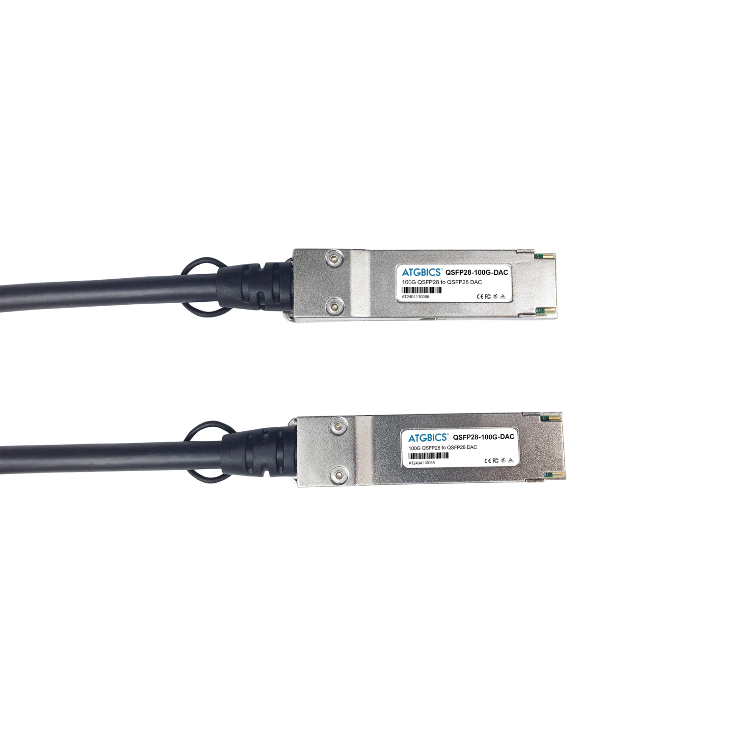 ATGBICS QSFP-100G-D-CAB-5M Fibre Optic Cables - Black