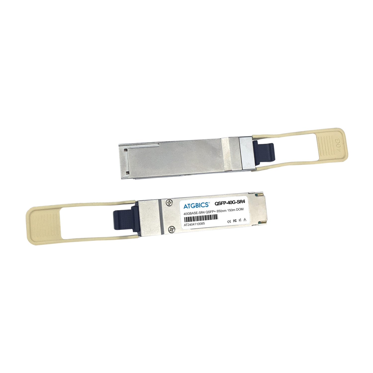 ATGBICS QSFP-40G-SR4-X-MSA Network Transceiver Modules - Silver