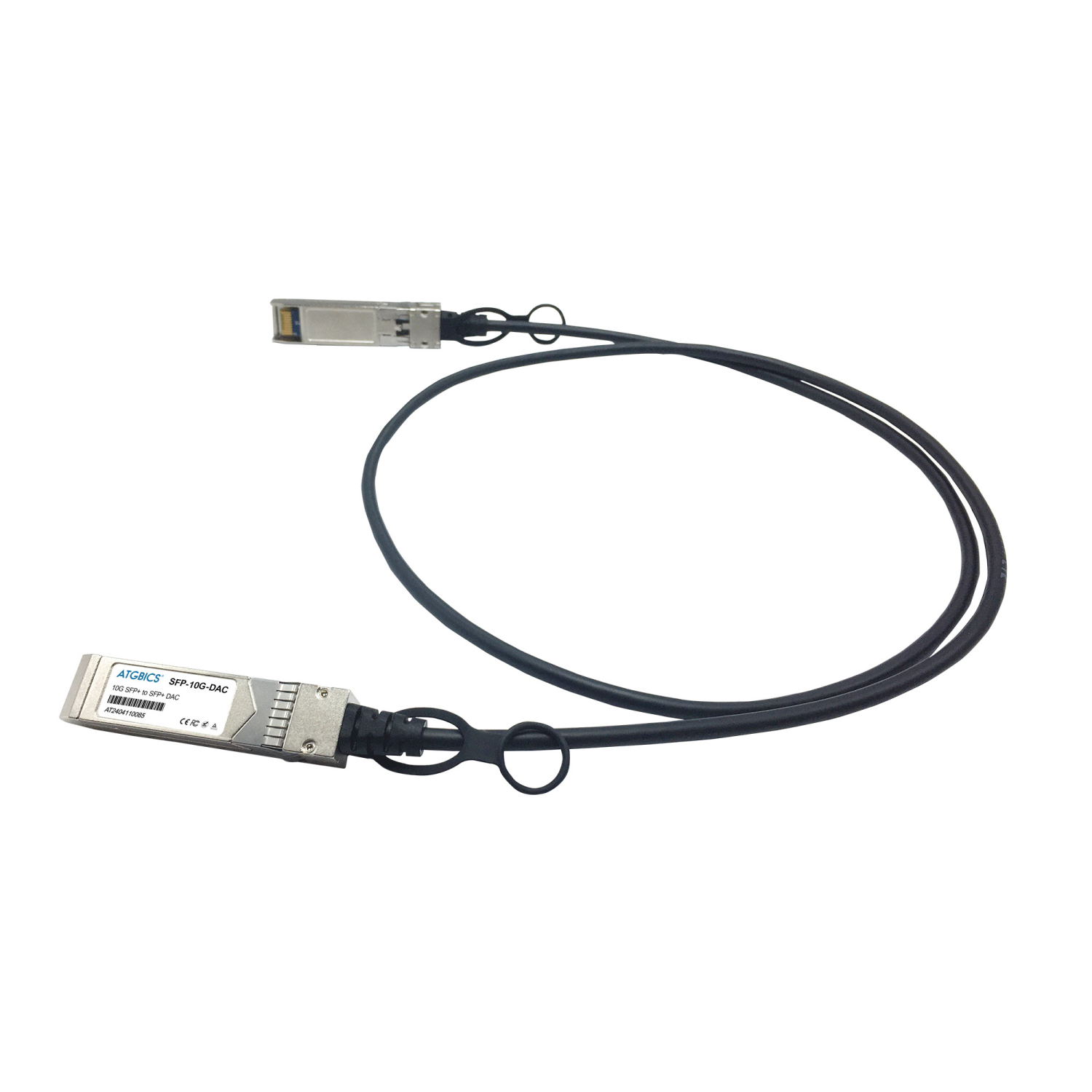 ATGBICS UACC-DAC-SFP10-1M Fibre Optic Cables - Black