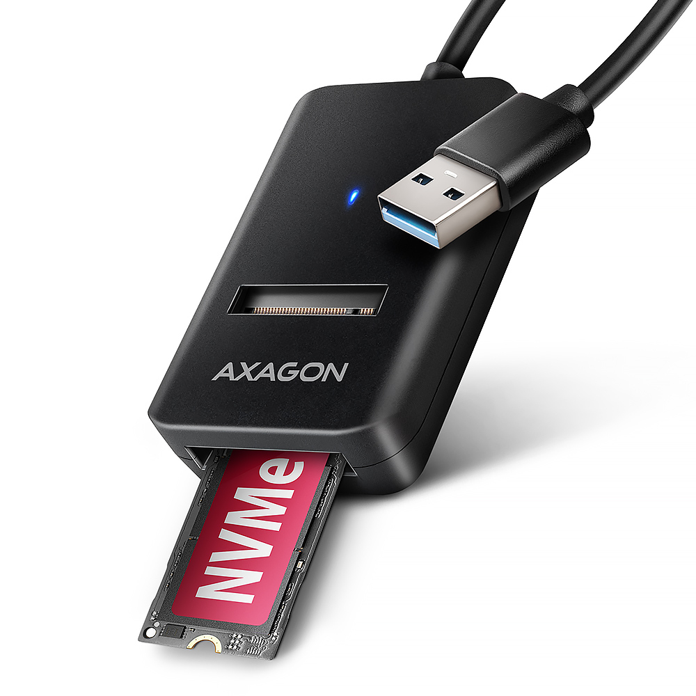 AXAGON ADM2-AM Storage Drive Enclosures - Black