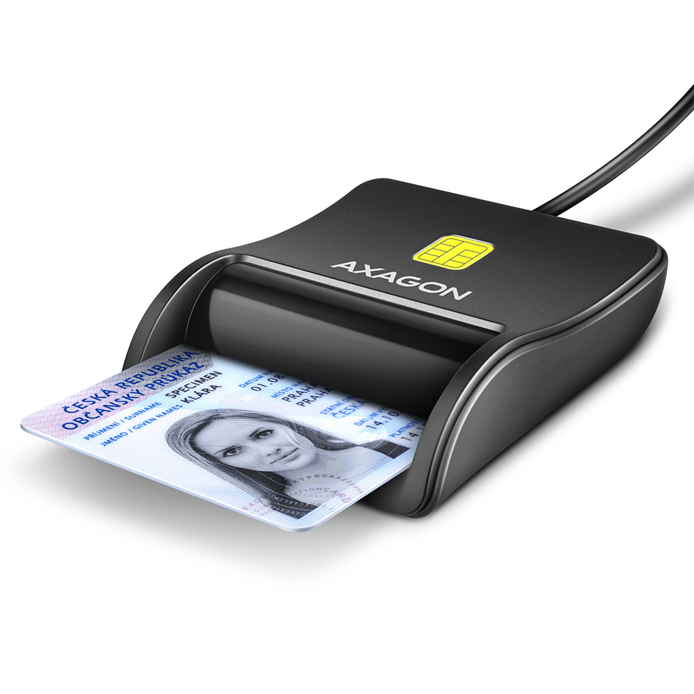 AXAGON CRE-SM3N Smart Card Readers - Black