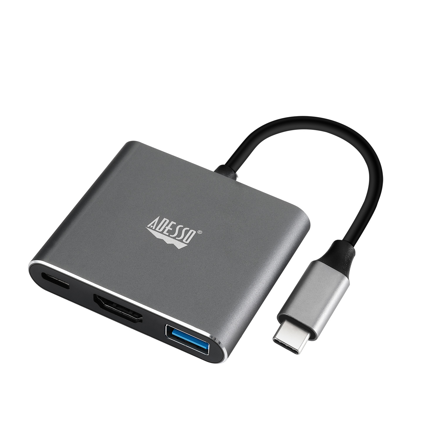 Adesso AUH-4010 Laptop Docks & Port Replicators - Grey