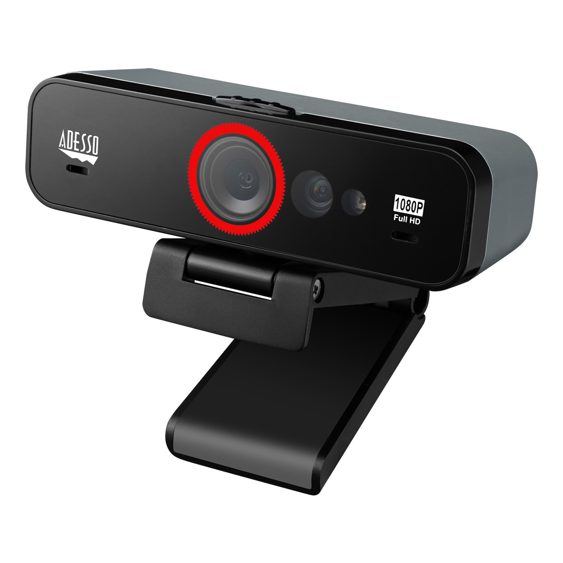 Adesso CyberTrack F1 webcam 2.1 MP 1920 x 1080 pixels USB 2.0 Black
