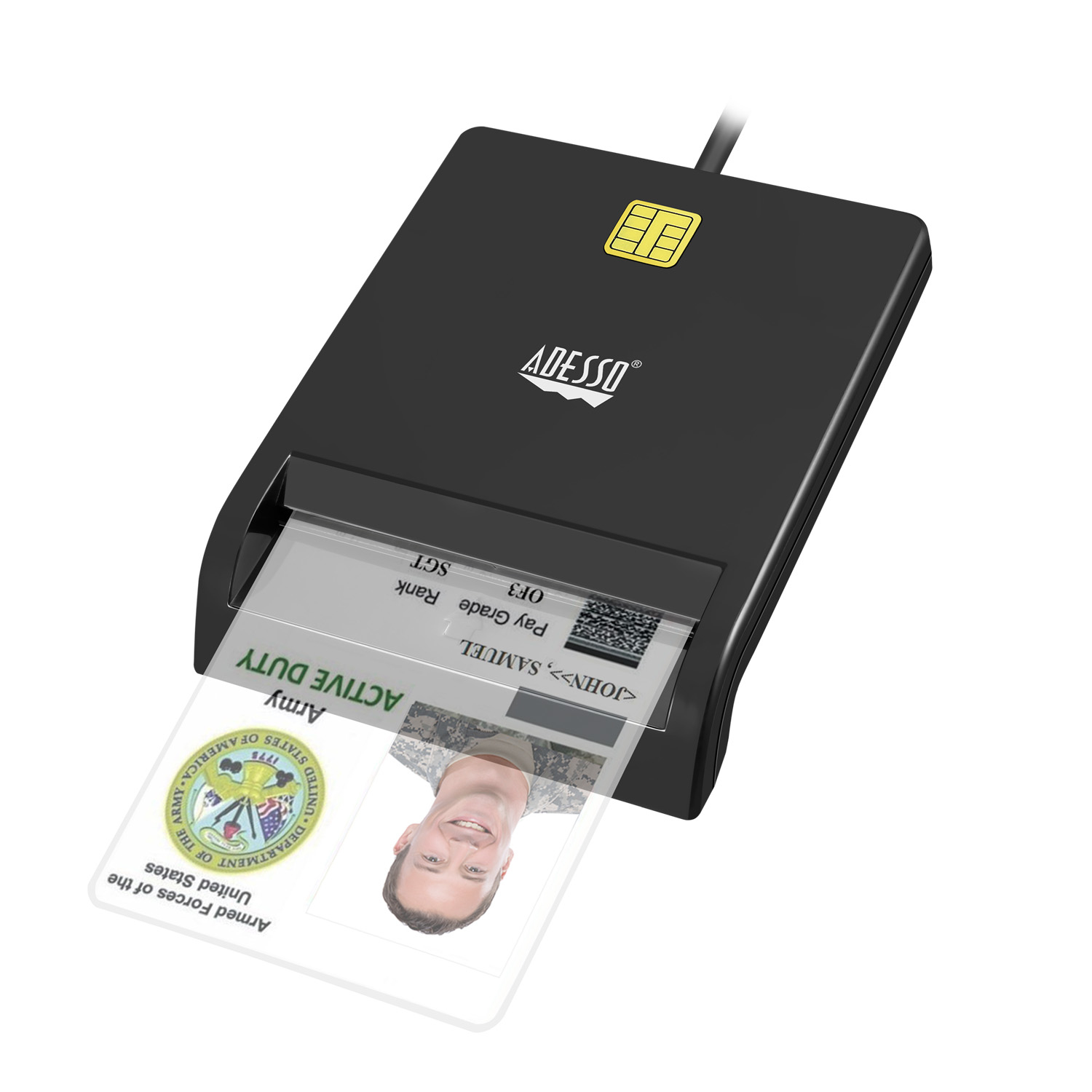 Adesso SCR-100 Smart Card Readers - Black