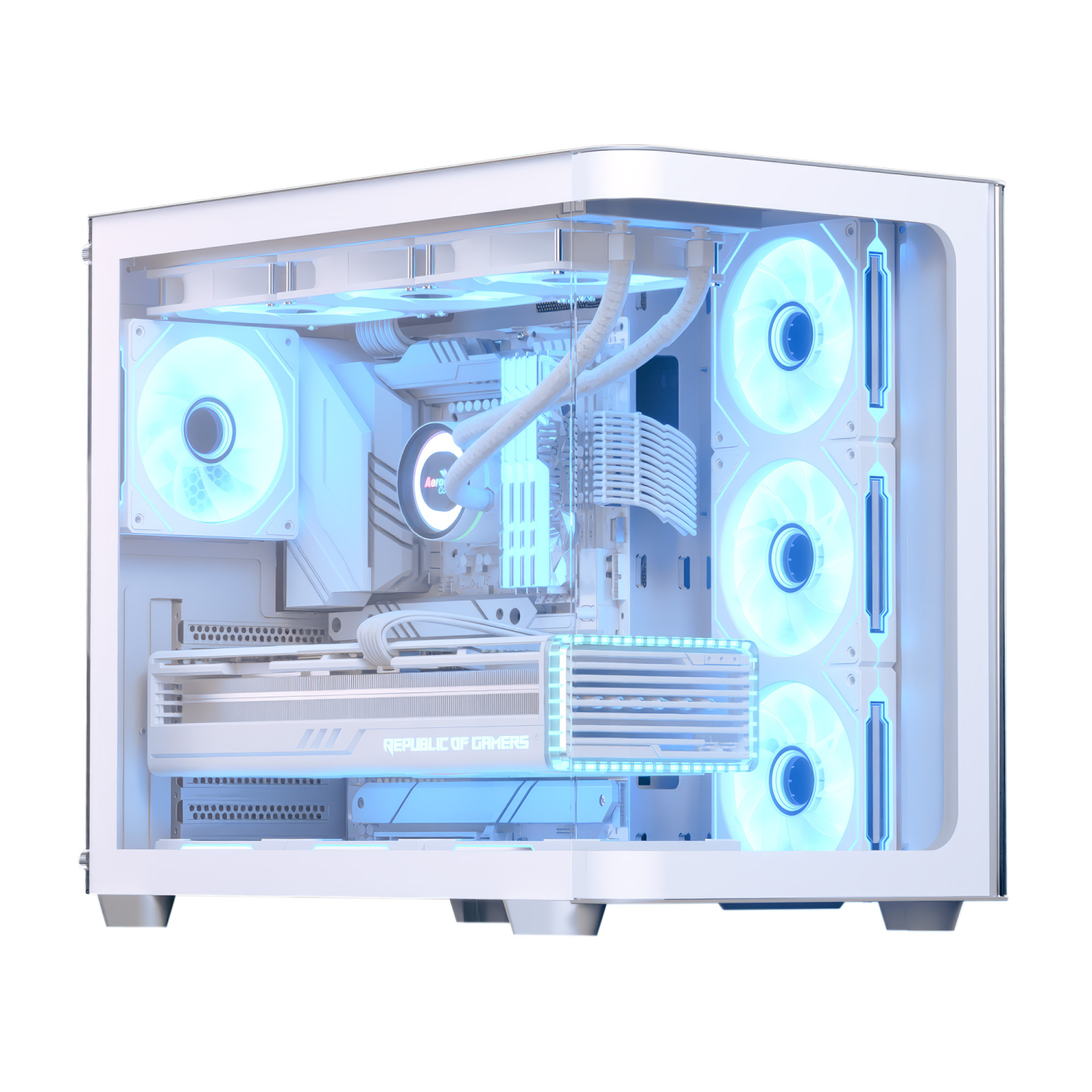 Aerocool P500C Midi Tower White