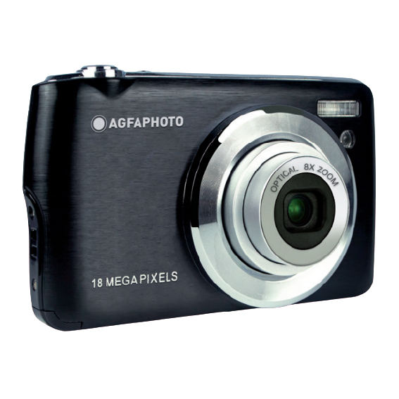 AgfaPhoto DC8200 Digital Cameras - 2.7 Inches - Black