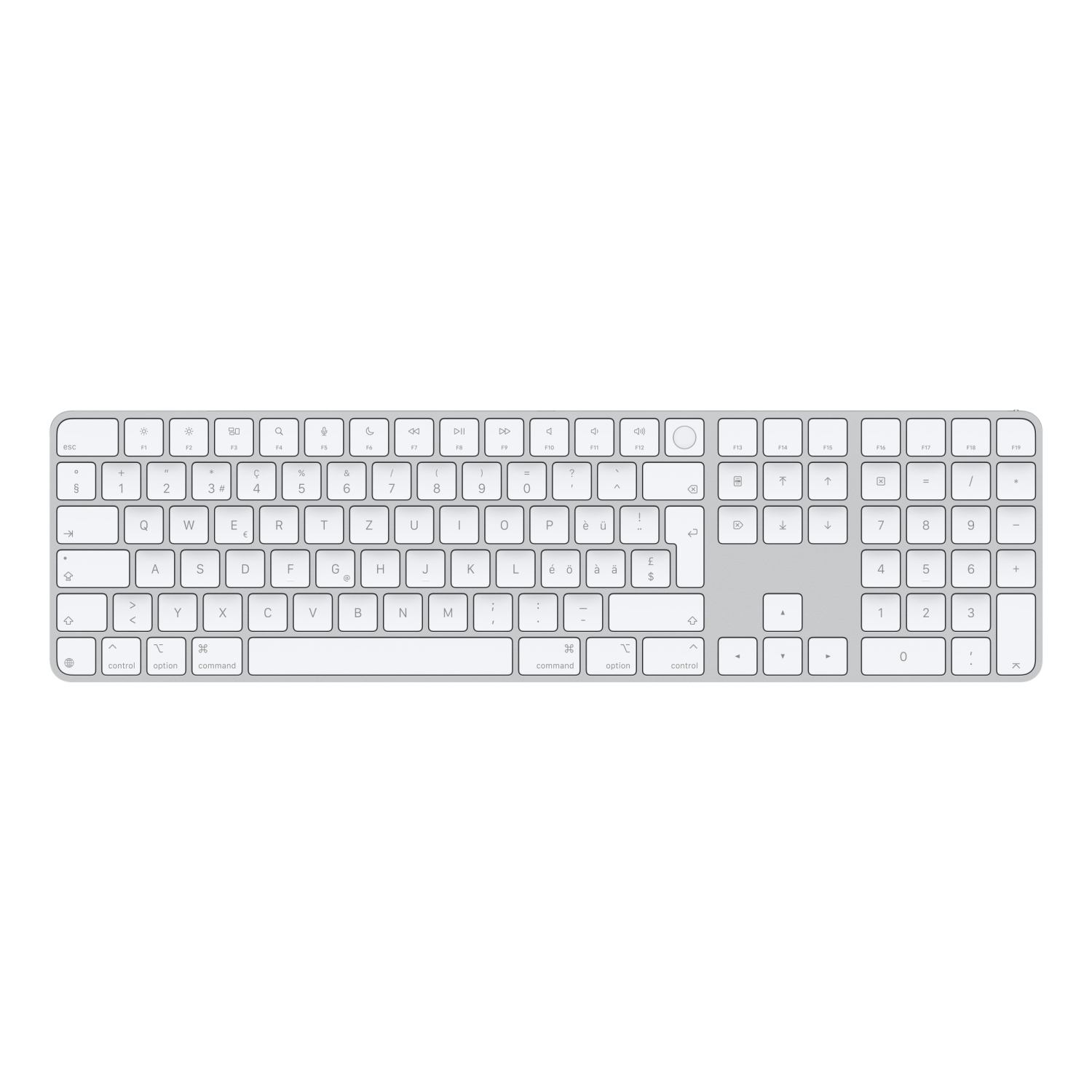 Apple Magic keyboard Universal USB + Bluetooth QWERTZ Swiss White