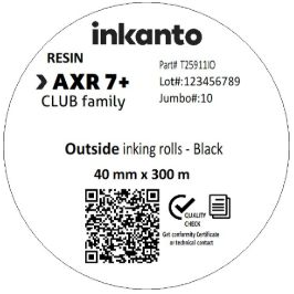 Armor Thermal transfer ribbons, Inkanto, AXR 7+, Resin, 40mm, 300 m, Out, Black