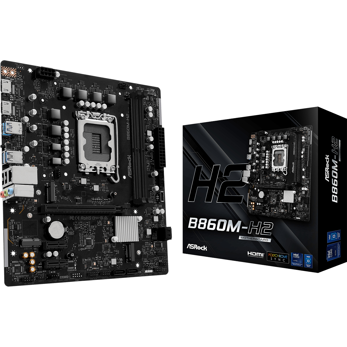 Asrock B860M-H2 Motherboards - Black