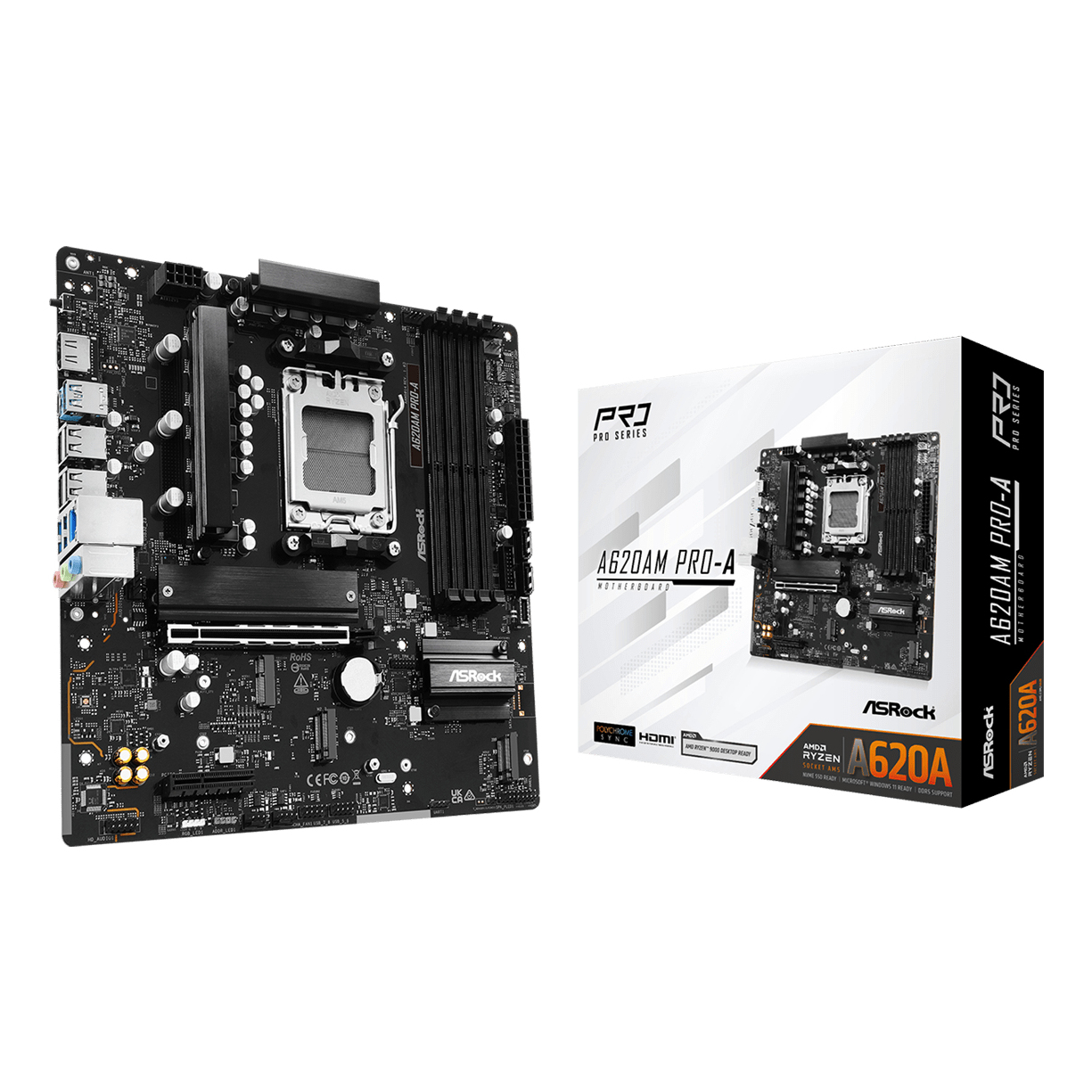 Asrock A620AM Motherboards - Black