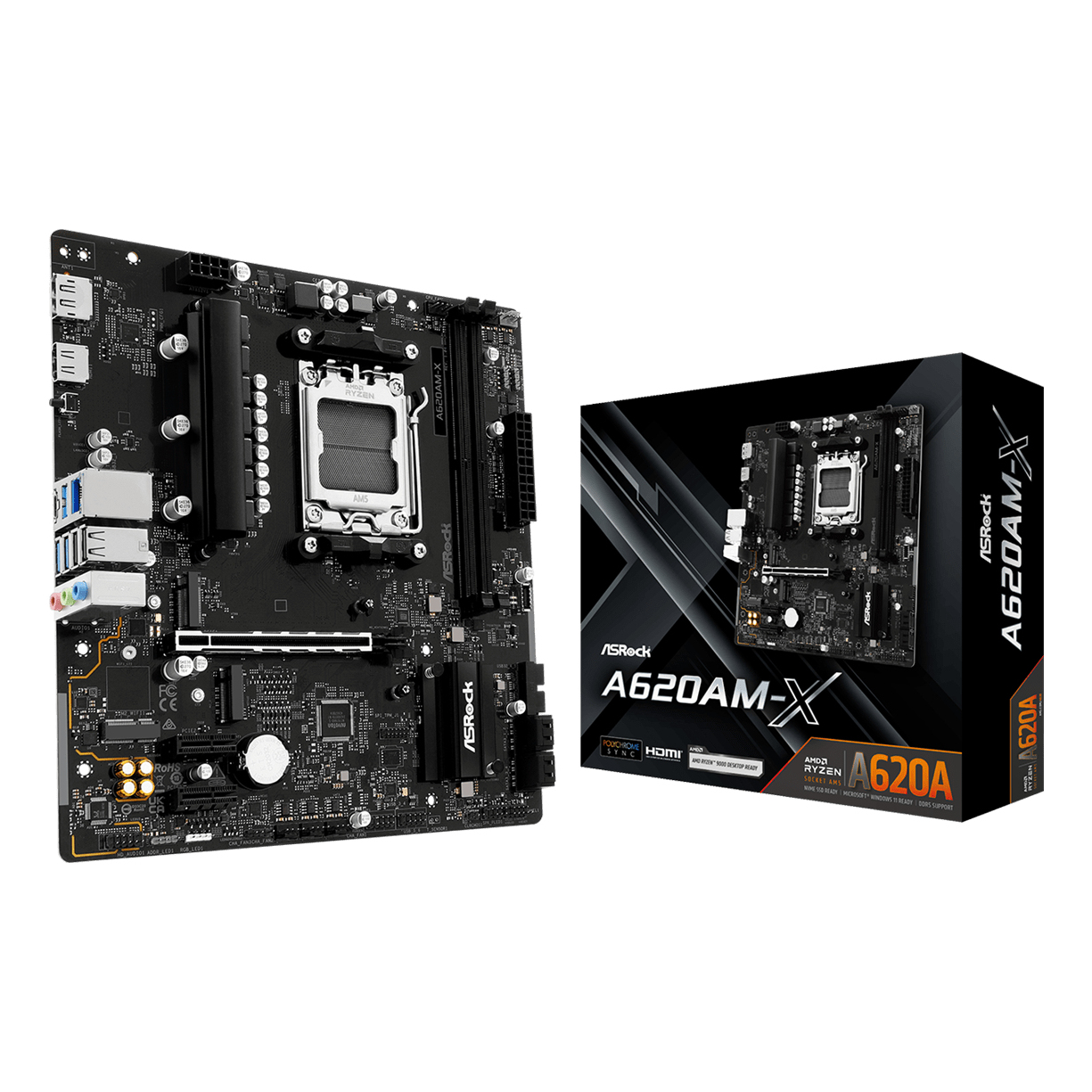 Asrock A620AM-X Motherboards - Black