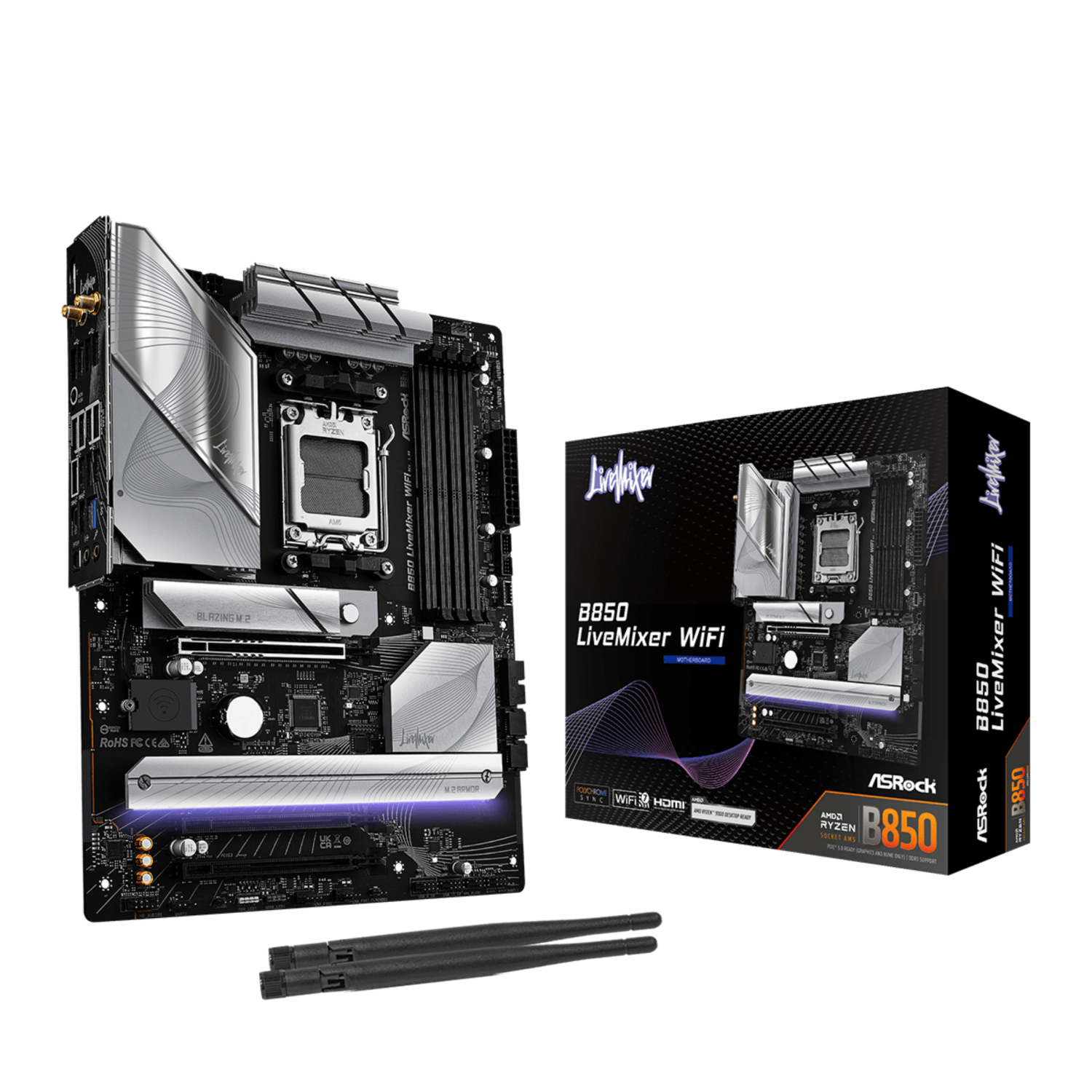 Asrock B850 Motherboards - Black