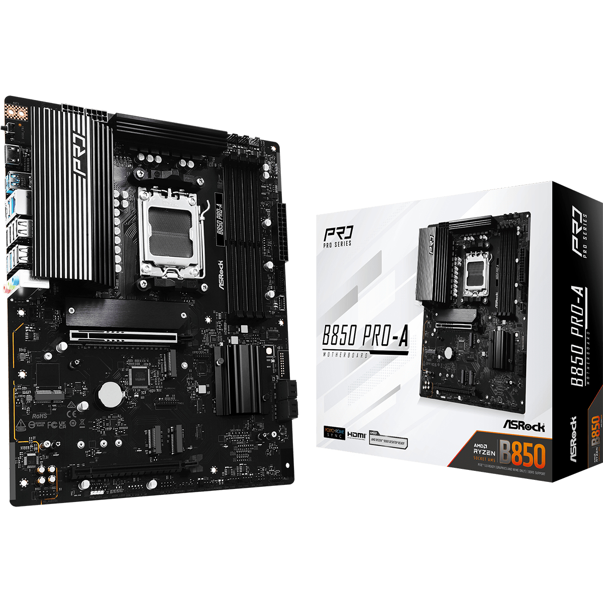 Asrock B850 Motherboards - Black