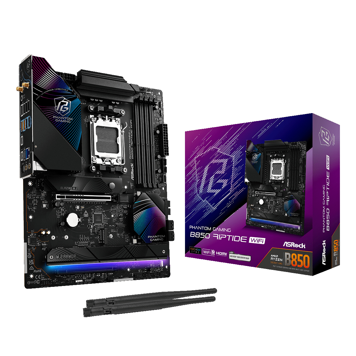 Asrock B850 Motherboards - Black