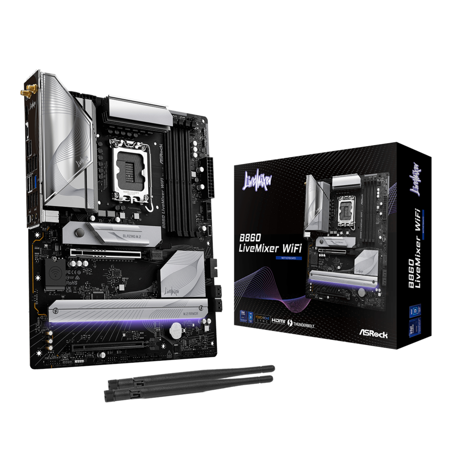Asrock B860 Motherboards - Black