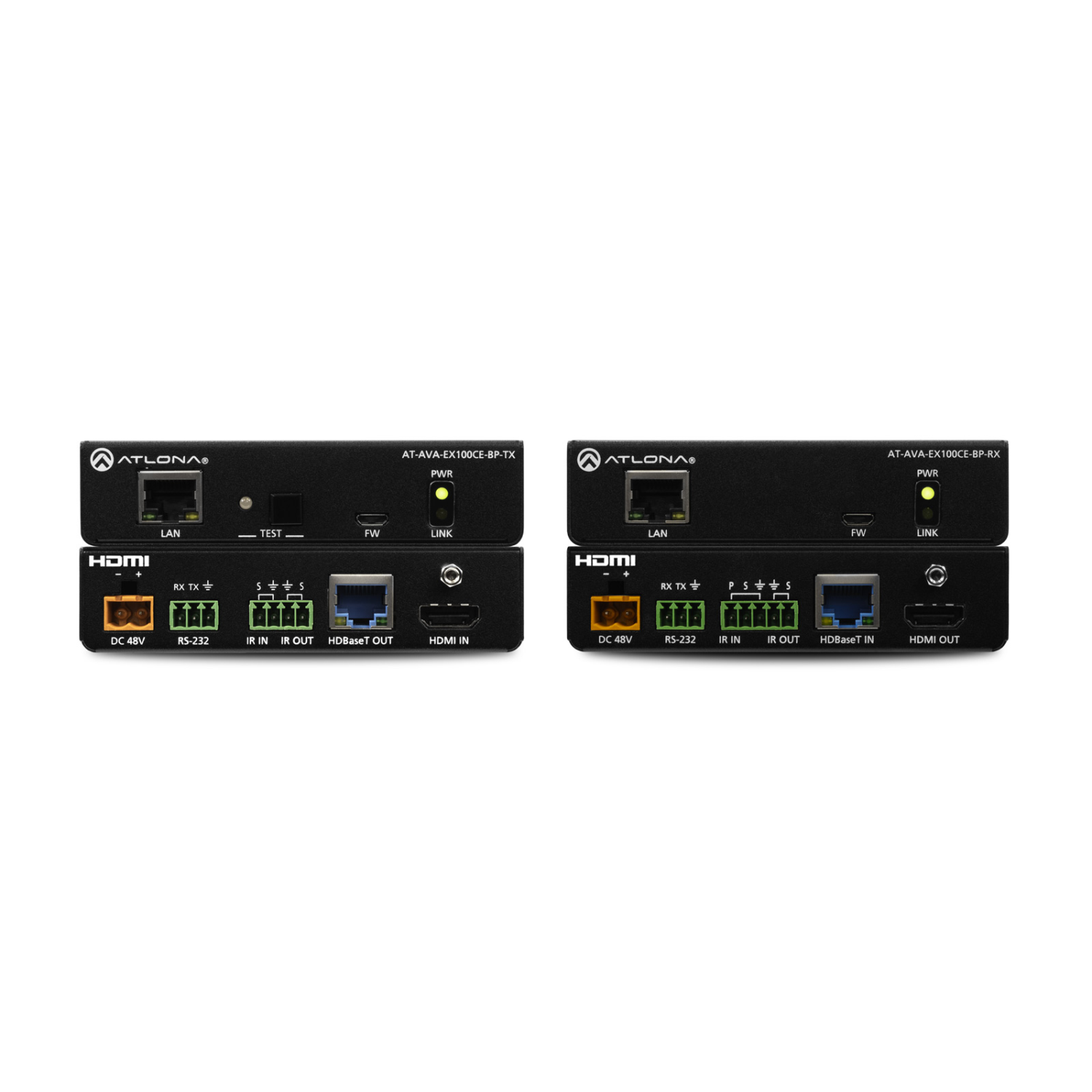 Atlona AT-AVA-EX100CE-BP-KIT AV Extenders - Black