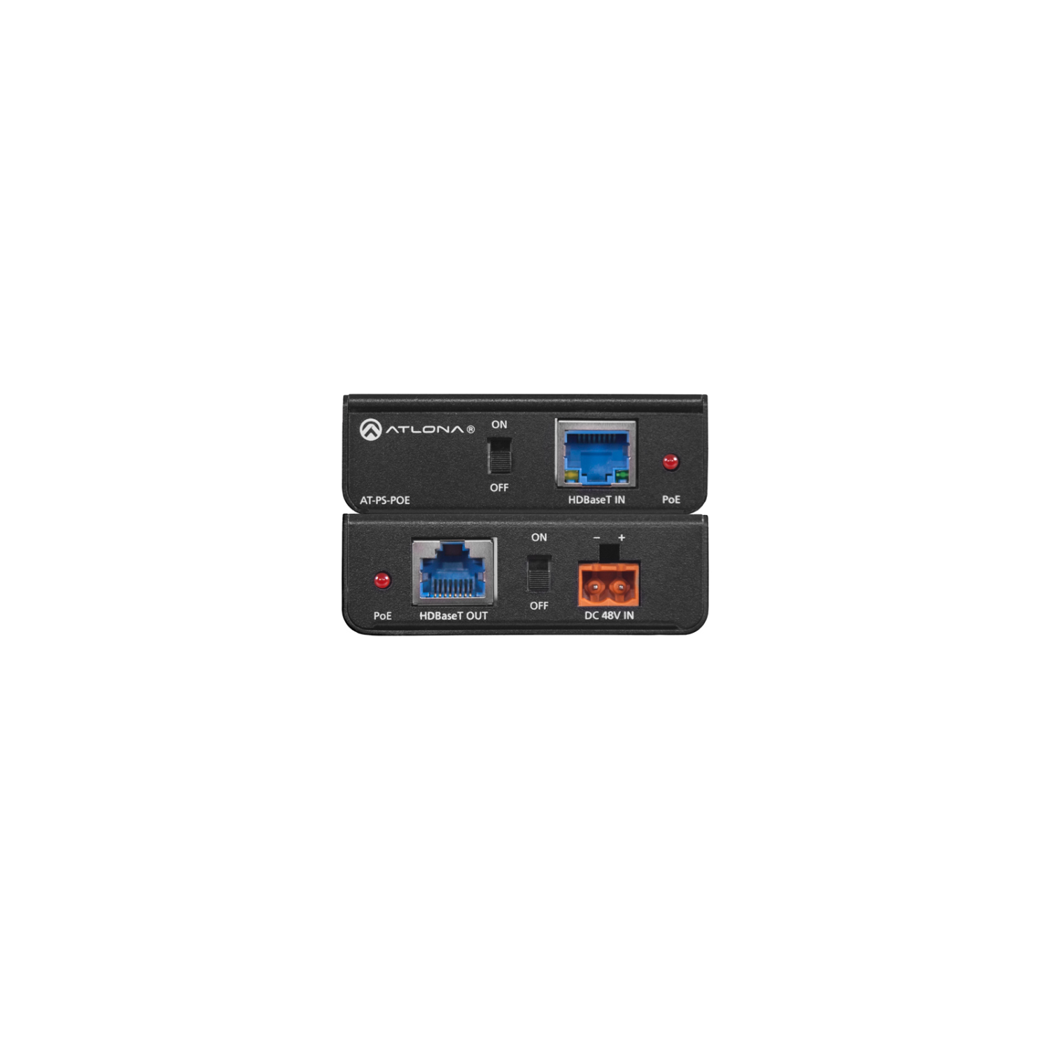 Atlona AT-PS-POE network extender Network transmitter Black