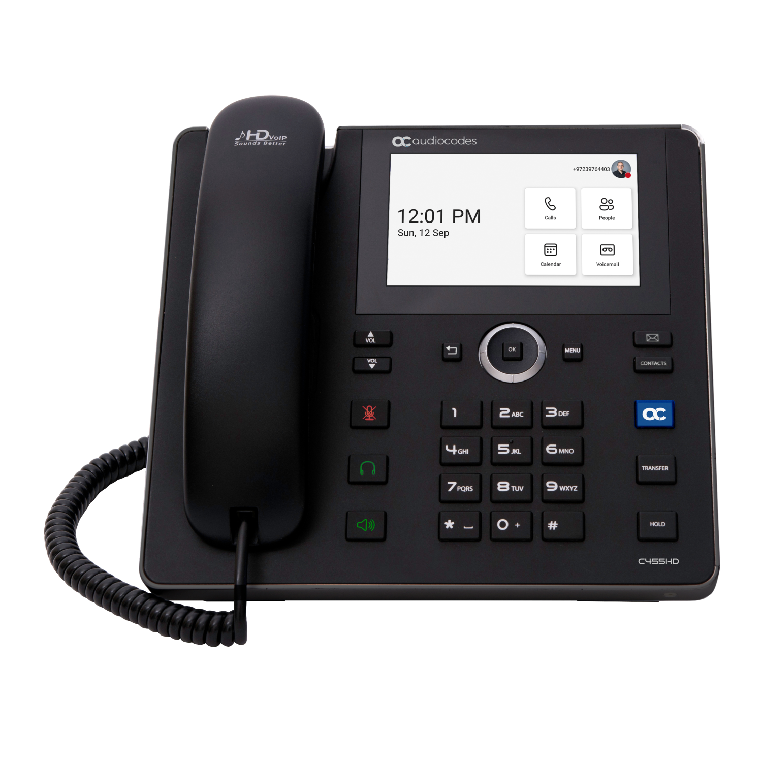 AudioCodes C455HD IP Phones - 5 Inches - Black