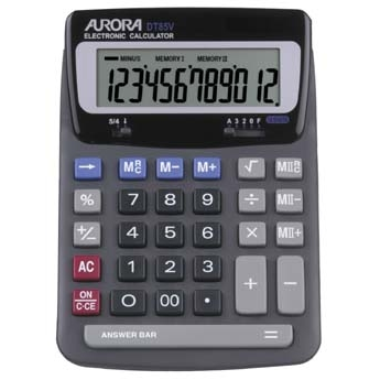 Aurora DT85V Calculators - Black