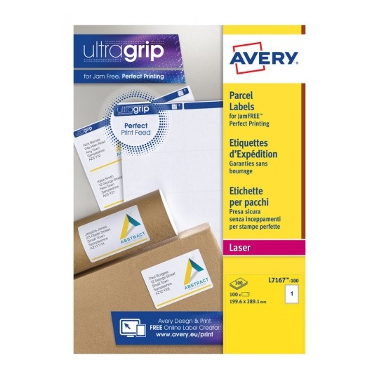 Avery L7167-100 Self-Adhesive Labels - White