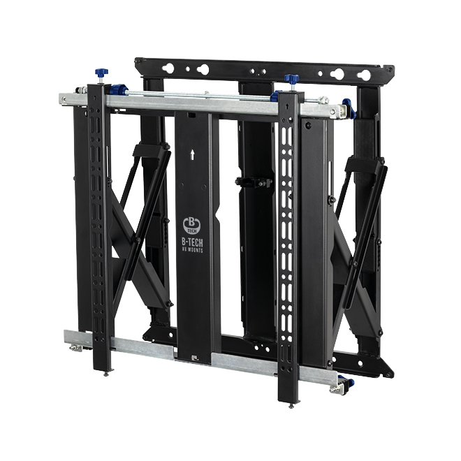 B-Tech Slimline Soft-Open Full Service Videowall Mount with Micro-Adjustment (VESA 600 x 400)